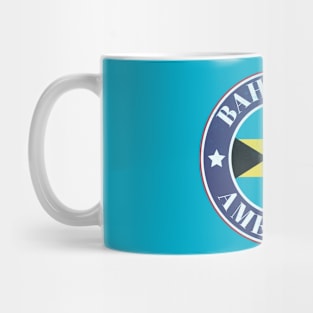 Proud Bahamian-American Badge - The Bahamas Flag Mug